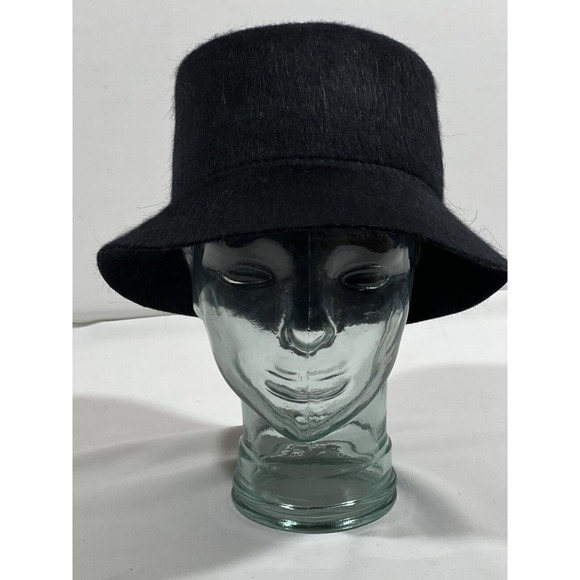 Wyeth Tenley Womens‎ Bucket Hat Black Wool Mohair One Size New main image 8